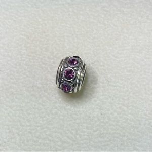 Charm With Purple CZ band